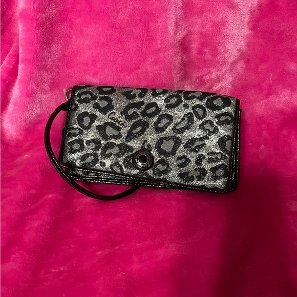 Coach Madison Ocelot Black and Gray Leopard Satchel and Wallet - Picture 12 of 16